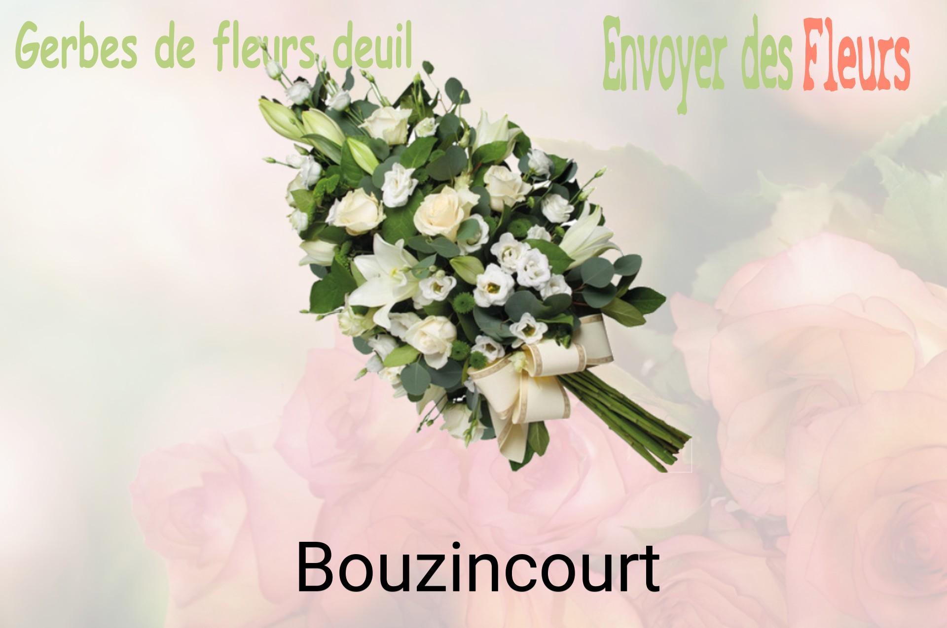 Gerbe de fleurs de deuil livrée à Bouzincourt